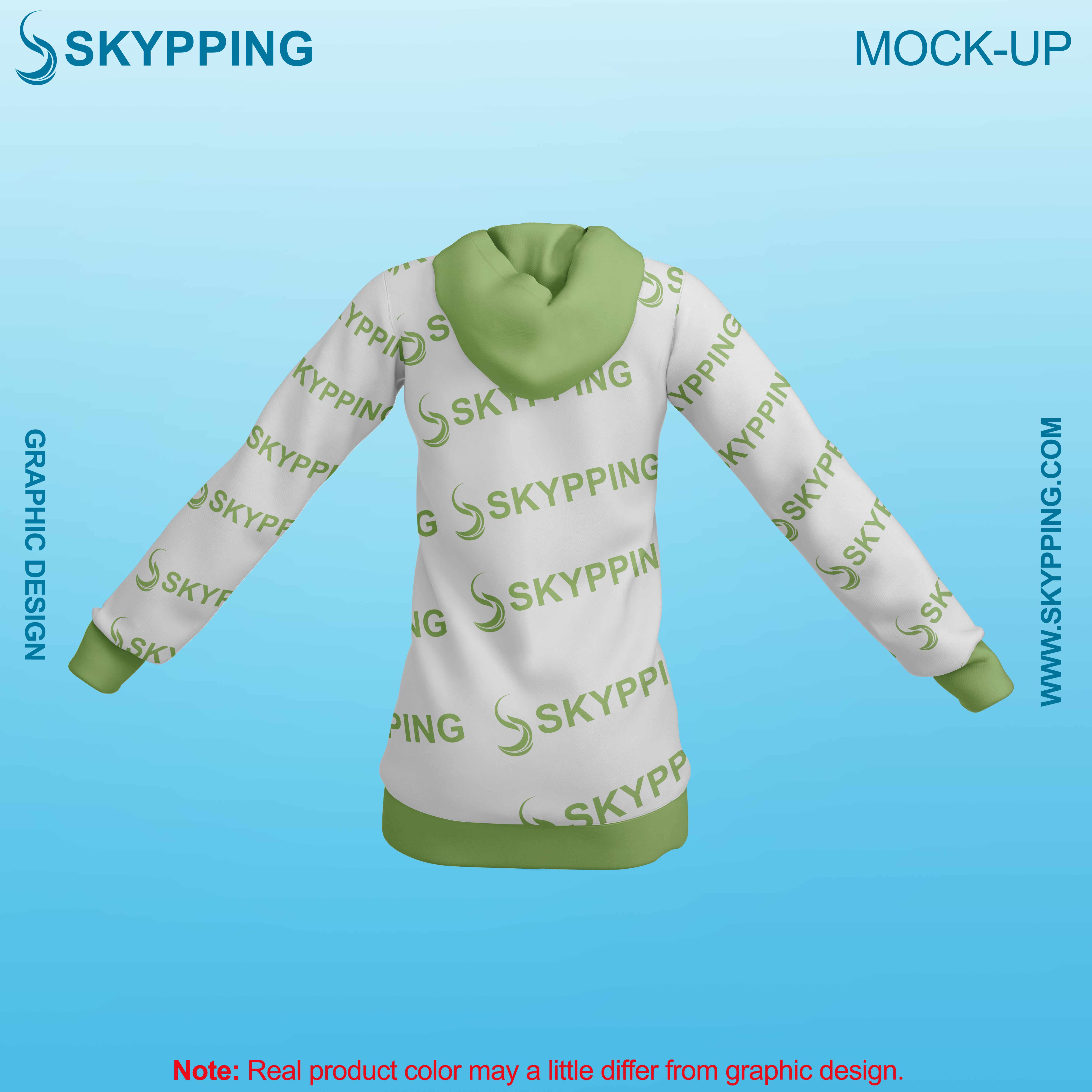 White Combo Pull Over Hoodie with Kangroo Pockets for Women